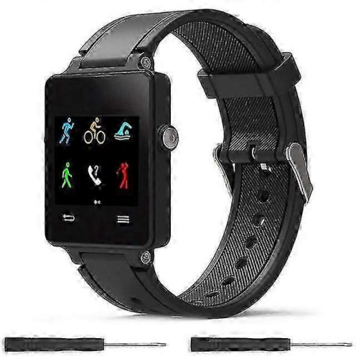 (Μαύρο) Λουράκι Σιλικόνης για Garmin Vivoactive Acetate, Μαλακά Λουράκια Σιλικόνης για Ρολ