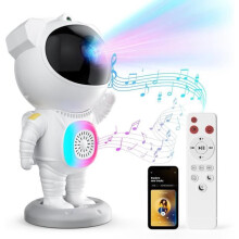 Kinder-Sternenhimmel-Projektor-Nachtlicht, mit Bluetooth-Lautsprecher und Fernbedienung, 360 verstellbar, ideal für Schlafzimmer, Partys und