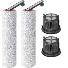 Rollenbürste + Filterzubehör für Dreame H14 Pro, H14, H14 Dual Nass- und Trockensauger Ersatzteile, 2 Rollen