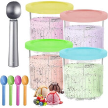 Ninja Creamy Deluxe Set mit 4 Behältern für die Eismaschine NC501, Serie NC500, 680 ml, 11 in 1, BPA-frei