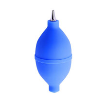 Blue Rubber Camera Air Blower for DSLR Lens Cleaning, Gentle Residue Dust Removal