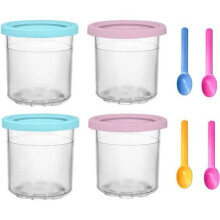 Pint-Becher – SODIAL – Eismaschine – 1 Liter – kompatibel mit Ninja – Blau