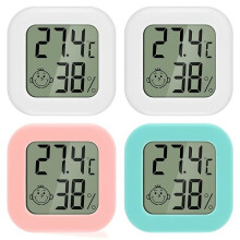 Mini-Innenthermometer, 4-teiliges hochpräzises Innenhygrometer, - umschaltbar.