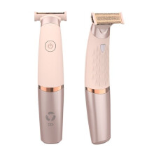 Elektrorasierer für Frauen, Körperhaarschneider, Gesichtshaarentfernungsrasierer, Bikini-Trimmer, Pink