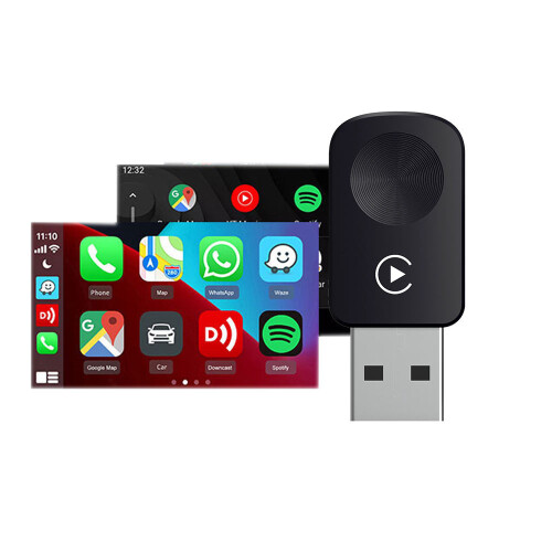 K8 Mini langaton Carplay -sovitin 2-in-1 Carplay & Android Auto -langallinen langaton mini-sovitin 2