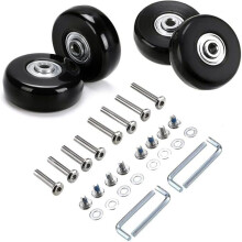 Kofferräder, Gepäckreparaturräder, robuste 50-mm-Silent-Gummi-Universal-Schwenkräder, 4 Stück