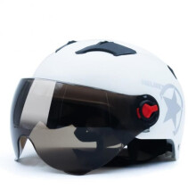 Fahrradhelm – Antibeschlag, HD, Sonnenblendenglas – Weiß
