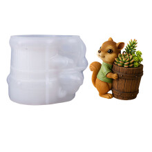 Plasters Concretes Flower Pot Silicone Mold Pen Holders Mould