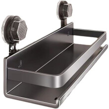 Badezimmerregal mit Saugnapf, wandmontiertes Duschregal, platzsparender Design-Organizer, 30 cm