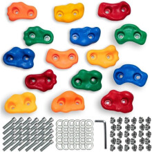 15 Stück Klettergriffe, Outdoor-Klettersteine für Kinder, Mehrfarbige Kinder-Klettergriffe, Griffe für Kletterwände