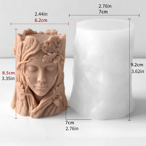 Decorative Tree Human Silicone Mould For Home Candle And Gift 2