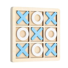 Tic-Tac-Toe-Spielzeug, Holzbrettspiel-Ornamente für die frühe Bildung, klassisches praktisches Brettspiel