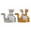 Small Coffee Spoon Holder Set Camels Base with Demitasse-Silver 2