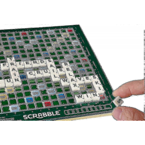 Μεγάλη έκδοση Scrabble με περιστρεφόμενη ξύλινη σανίδα και πτυσσόμενο χαρακτηρισ 2