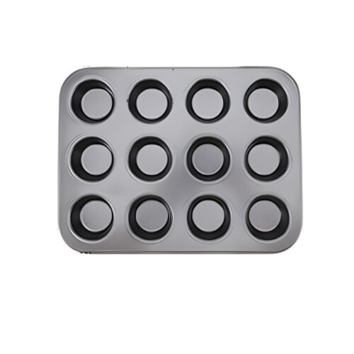 12-teilige Backform aus Kohlenstoffstahl mit-3 1
