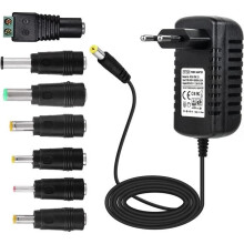 Universal-Netzteil - APERIL - 12V 2A - 24W - 8 austauschbare Spitzen - 1,83 m