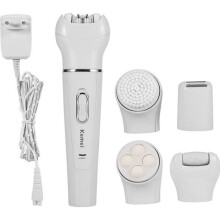 Elektrischer 5-in-1-Gesichtsepilierer und Massagegerät für Damen, wiederaufladbar