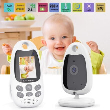 Babyphone, 2,4 GHz Babyphone mit Temperatursensor, Zwei-Wege-Kommunikation, Nachtsicht