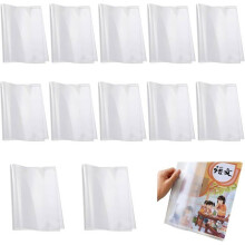 Set mit 12 transparenten und klaren Buchschutzhüllen im A4-Format, Buch- und Notebookschutz, ideal zum Schutz