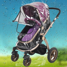 Vococal Universeller Winter-Regenschutz für Kinderwagen, transparentes, wasserdichtes PVC, für Reisen, schützt Baby und Kinder
