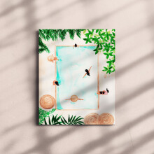 Modern Minimalist Moroccan Wall Art Canvas 24 x 36 in