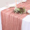 Boho Gauze Table Runner Sheer Rustic 90x300cm 1