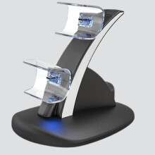 PS5-Controller-Ladegerät – Schwarz – Dual-Ladestation mit LED-Anzeige