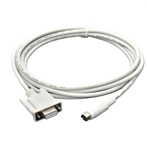 PLC Communication Cable for Mitsubishi FX Series, Quick HMI‑PLC Connection, Stable Data Transmission