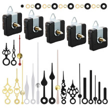 5-Piece Silent Quartz Clock Movement Kit with 7 Short Hands