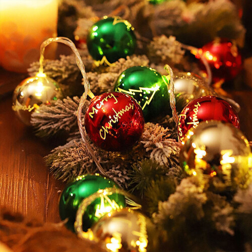 Christmas Light String with Snowflake & Snowman Decor