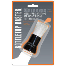 Jokari 06035 Bottletop Basting Brush - Black One Size - Fits Most Bottles - no Mess Sauce Baste