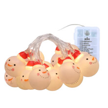 Christmas LED string lights snowman decoration 20 ft