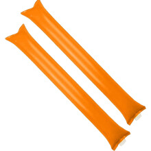 Oppustelig cheerleader-stick orange – 1 stk.