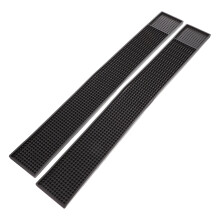 PVC kitchen counter pads anti-skid bar mats black 2 pcs