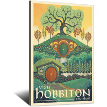 Vintage Travel Poster - Helm's Deep Canvas Print