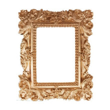 Cadre photo décoratif rétro doré (1 pièce)