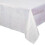 Iriserend wit plastic tafelkleed 54x102 inch 1