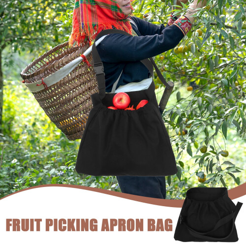 Canvas Fruit Picking Apron with Adjustable Belt 1