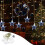 Christmas light curtain 80 LED 11.5 ft 1