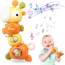 4-in-1-Sensorspielzeug für Babys – Montessori-Beißspielzeug für Babys von 0–18 Monaten – Neugeborenes Baby-Geschenk für Jungen