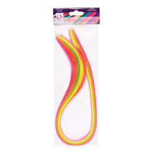 docrafts Qcraft 3mm 100-Piece Deluxe Quilling Paper Strip, Neon