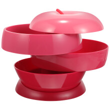 3-Tier Snack Tray Watermelon Red 18x17x17cm