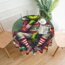 Polyester Round Tablecloth 60 in – Waterproof, Wrinkle