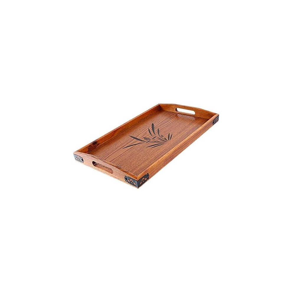 Solid Wood Serving Tray Rectangular 45 x 27 cm