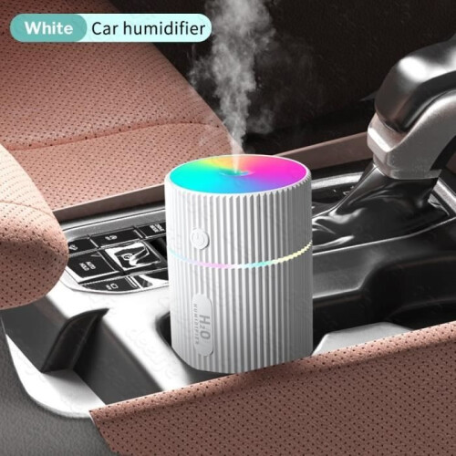 Luftaufbereitung, Auto-Luftbefeuchter, Diffusor für ätherische Öle, tragbar, Mini-Aromatherapie-Diffusor, für – Typ WHITE