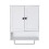 Living And Home Wall-Mounted E1-grade Melamine-Faced MDF Bathroom Cabinet with Adjustable Shelf 3