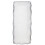Bandeja estreita VEZEE Aristocrat, branca com detalhes em prata, 13,75 x 6 polegadas. 1