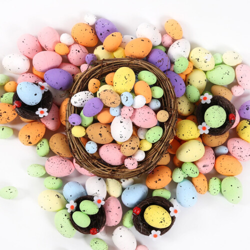 Foam Easter Eggs for Crafts and Party Decorations 100 pcs