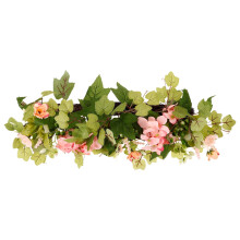 Artificial Flower Table Decoration with Candle Holder