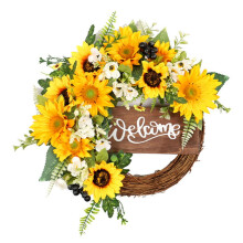 Artificial Sunflower Garland 40cm Multicolour